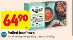 ICA Kvantum ICA Pulled beef taco erbjuda