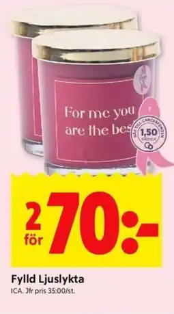ICA Kvantum ICA Fylld Ljuslykta erbjuda