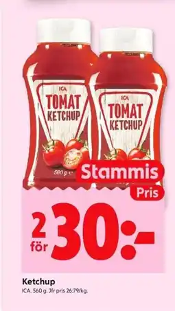 ICA Kvantum ICA Ketchup erbjuda