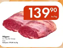 Snabbgross Högrev erbjuda
