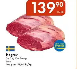Snabbgross Högrev erbjuda