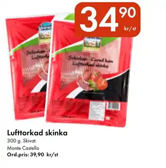 Snabbgross Monte Castello Lufttorkad skinka erbjuda