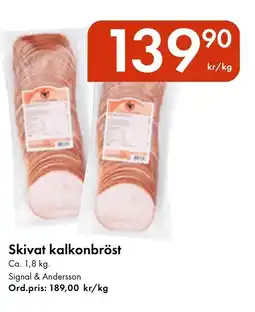 Snabbgross Skivat kalkonbröst erbjuda