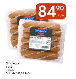 Snabbgross Lindvalls Grillkorv erbjuda