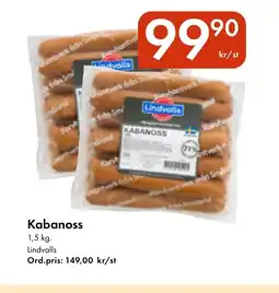 Snabbgross Lindvalls Kabanoss erbjuda