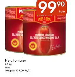 Snabbgross Mutti Hela tomater erbjuda
