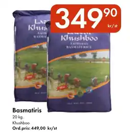Snabbgross Khushboo Basmatiris erbjuda