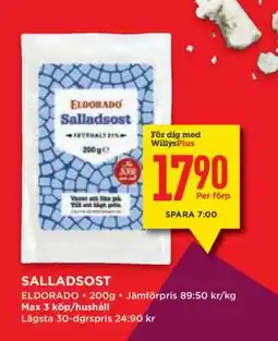 Willys Salladsost erbjuda