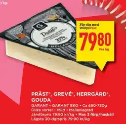 Willys PRÄST , GREVÉ , HERRGÅRD , GOUDA erbjuda