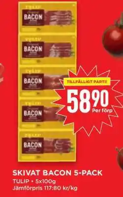 Willys SKIVAT BACON 5-PACK erbjuda