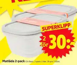 ICA Supermarket Matlåda 2-pack erbjuda