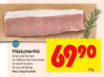 ICA Supermarket FLÄSKYTTERFILÉ erbjuda