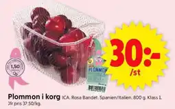 ICA Supermarket Plommon i korg erbjuda