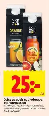 ICA Supermarket God Morgon juice erbjuda