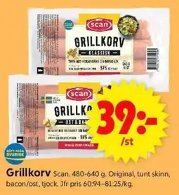 ICA Supermarket Grillkorv erbjuda