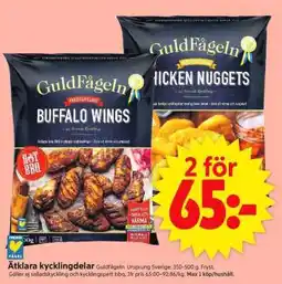 ICA Supermarket Guldfågeln Buffalo Wings & Chicken Nuggets erbjuda