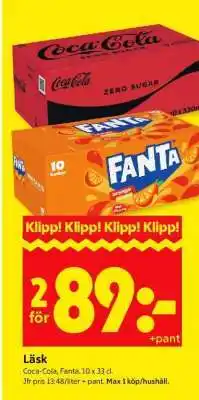 ICA Supermarket Coca-Cola, Fanta erbjuda