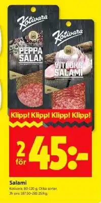 ICA Supermarket Salami erbjuda