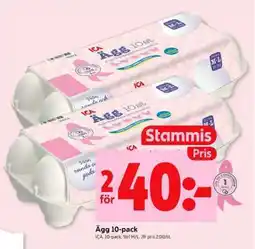 ICA Supermarket Ägg 10-pack erbjuda