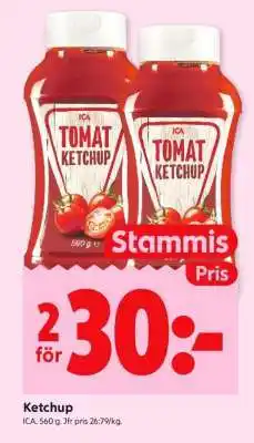 ICA Supermarket Ketchup erbjuda