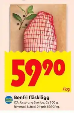 ICA Supermarket Benfri fläsklägg erbjuda