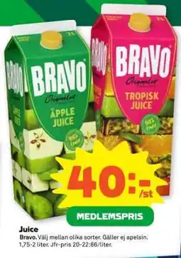 Stora Coop JUICE erbjuda