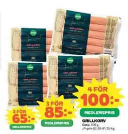Coop Grillkorv erbjuda