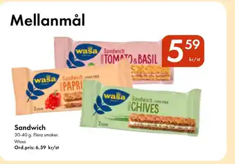 Snabbgross Wasa Sandwich erbjuda