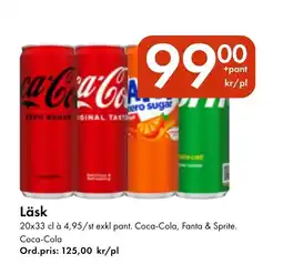 Snabbgross Coca-Cola, Fanta & Sprite Läsk erbjuda