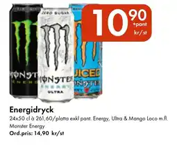 Snabbgross Monster Energidryck erbjuda