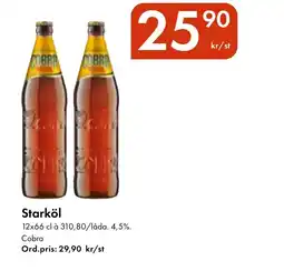 Snabbgross Cobra Starköl erbjuda