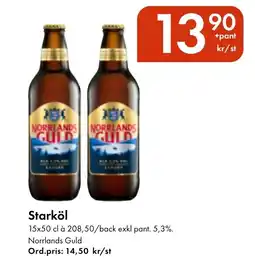 Snabbgross Norrlands Guld Starköl erbjuda