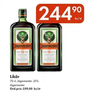Snabbgross Jägermeister Likör erbjuda