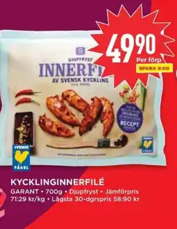 Willys GARANT Kycklinginnerfilé erbjuda