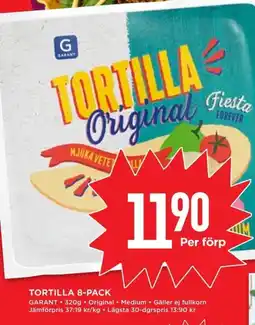 Willys GARANT Tortilla erbjuda