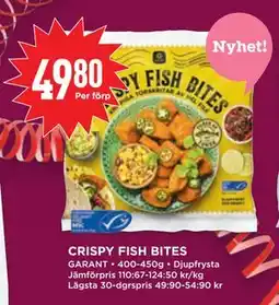 Willys CRISPY FISH BITES, SEK 49.8 erbjuda