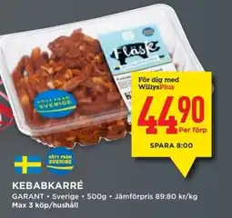 Willys GARANT Kebabkarré erbjuda