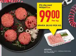 Willys Nötfärs erbjuda