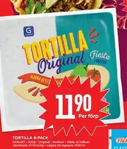 Willys TORTILLA 8-PACK, SEK 11.9 erbjuda