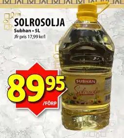 Matvärlden Tensta SOLROSOLJA, SEK 89.95 erbjuda