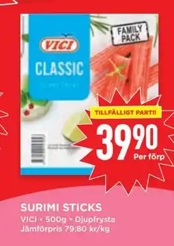Willys SURIMI STICKS, SEK 39.9 erbjuda