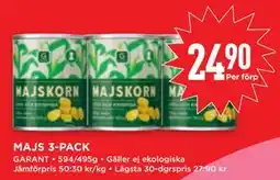 Willys MAJS 3-PACK, SEK 24.9 erbjuda
