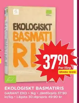 Willys EKOLOGISKT BASMATIRIS, SEK 37.9 erbjuda
