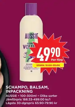 Willys SCHAMPO, BALSAM, INPACKNING, SEK 49.9 erbjuda