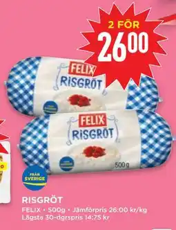 Willys RISGRÖT, SEK 26 erbjuda
