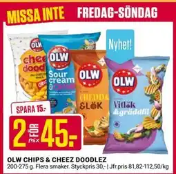 ÖoB OLW CHIPS & CHEEZ DOODLEZ, SEK 45 erbjuda