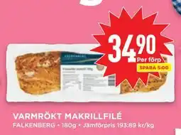 Willys VARMRÖKT MAKRILLFILÉ, SEK 34.9 erbjuda