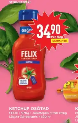 Willys KETCHUP OSÖTAD, SEK 34.9 erbjuda