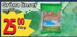 Supergrossen Gröna linser, SEK 25 erbjuda