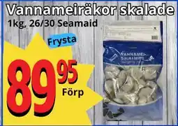 Supergrossen Vannameiräkor skalade, SEK 89.95 erbjuda